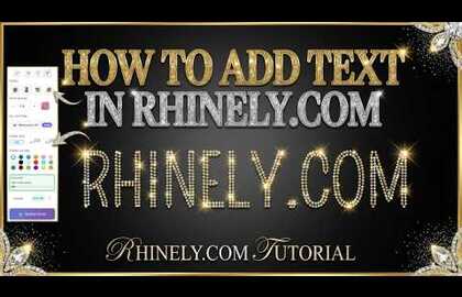 How to Add Text in Rhinely and Turn Fonts into Rhinestone Designs