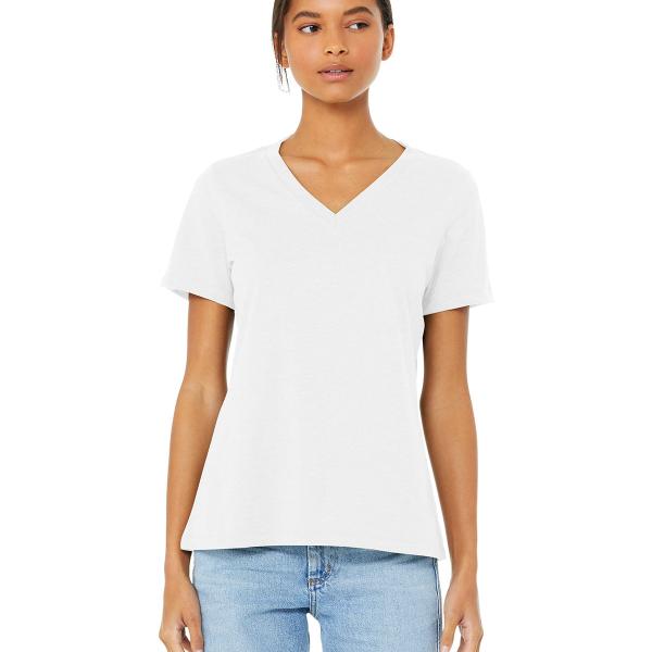 Bella Canvas 6405 Womens Relaxed Jersey V-Neck