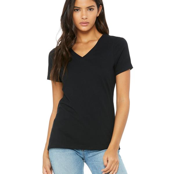 Bella Canvas 6405 Womens Relaxed Jersey V-Neck