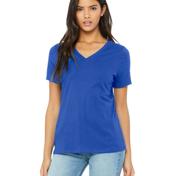 Bella Canvas 6405 Womens Relaxed Jersey V-Neck